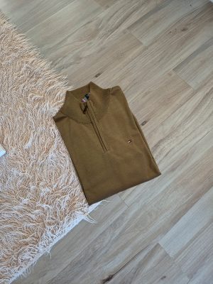 Sweater basico de hilo medio cierre Tommy Hilfiger